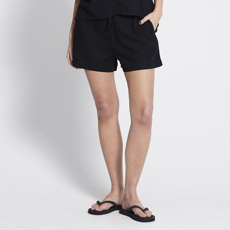 Linen blend shorts "Daphne Shorts" Black